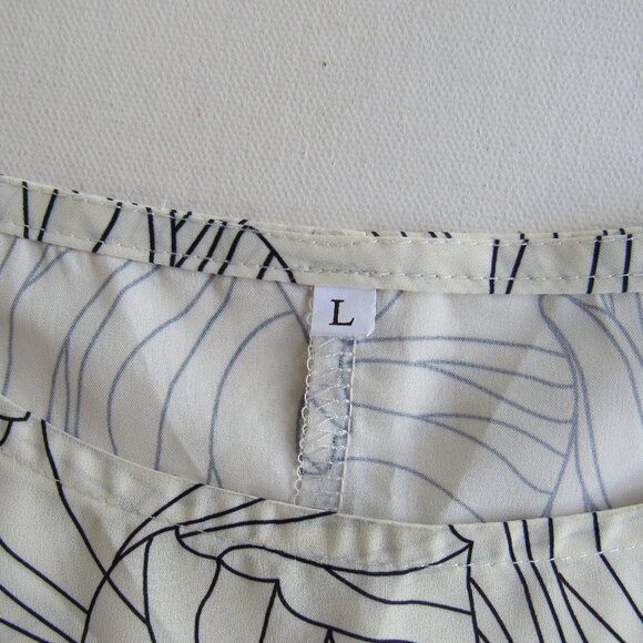 SHEIN Women's Unity Refreshing & Comfortable 3/4 Sleeve Printed Blouse Size L - Picture 4 of 8